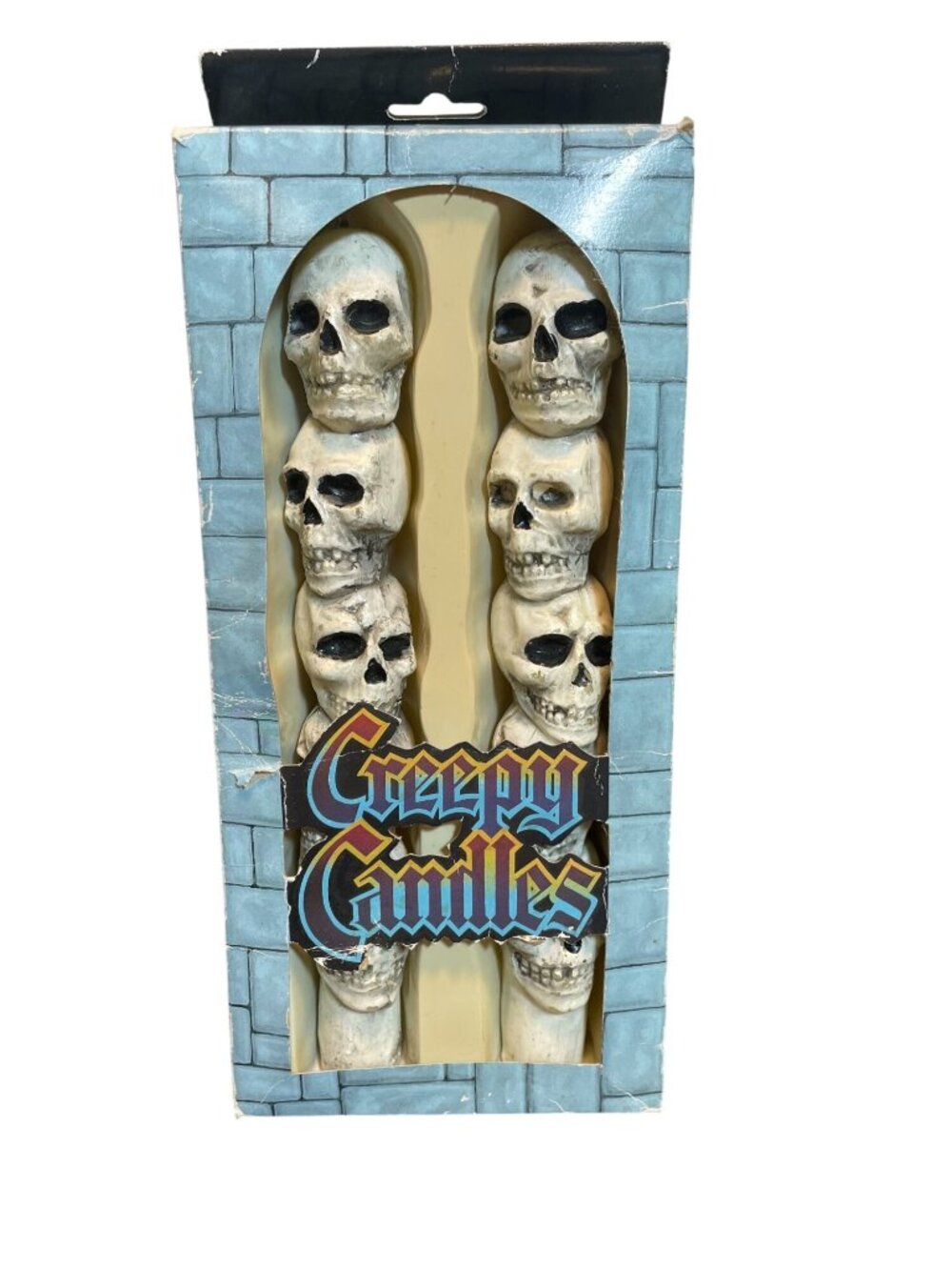Vintage Skull Candles by Forum Novelties, Inc. - Set of 2 - 10" Taper